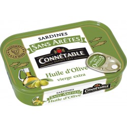 Connetable Sardines sans arêtes à l'huile d'olive