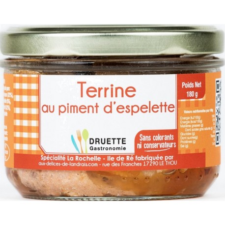 Druette Gastronomie Terrines au piment d'Espelette