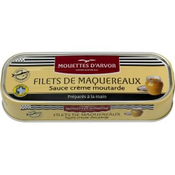 Mouettes d'Arvor Filets de maquereaux crème moutarde 169g