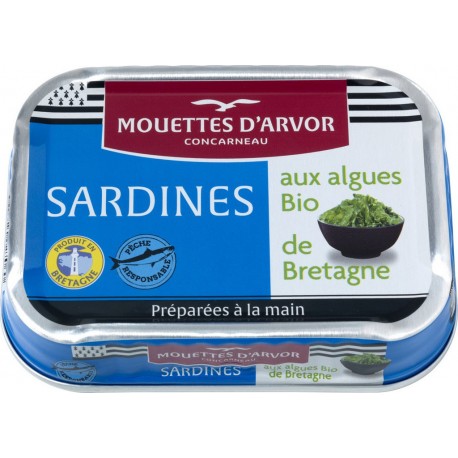 Les Mouettes D Arvor Sardines aux algues de Bretagne LES MOUETTES D'ARVOR