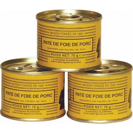 Lou Gascoun Pâté foie de porc 70g x3