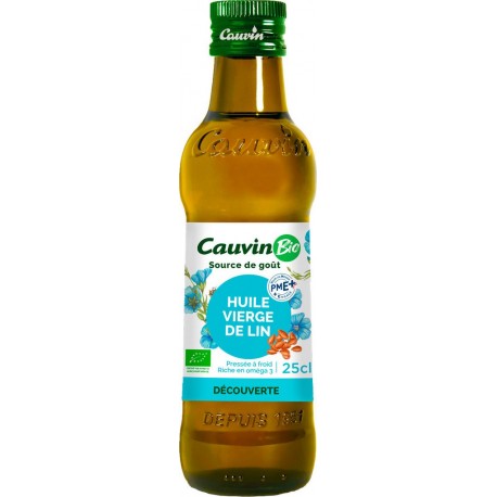 Cauvin Huile vierge de lin Bio 25cl