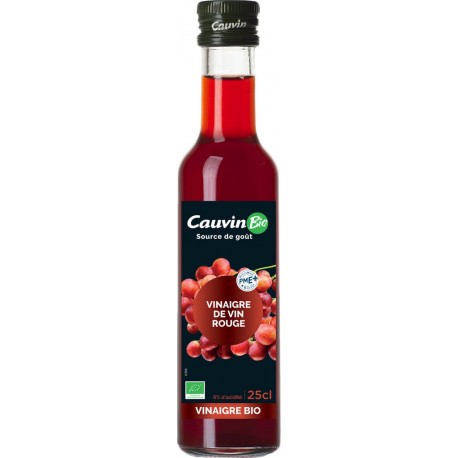 Cauvin Vinaigre de vin rouge bio 25cl