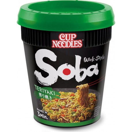 Cup Noodles Soba nouilles Sautées Teriyaki Nissin 90g