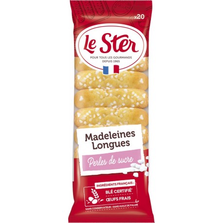 Le Ster Madeleines Pépites de Sucre x20 250g