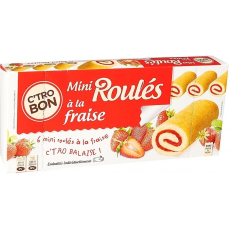 C Trobon Gâteaux mini roulés à la fraise C'TROBON