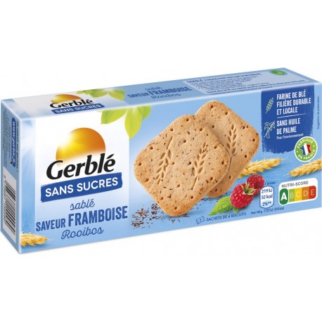 Gerble Biscuits sablé framboise rooibos s/sucres