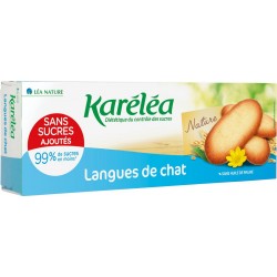 Karelea Biscuits langue de chat sans sucres ajoutés