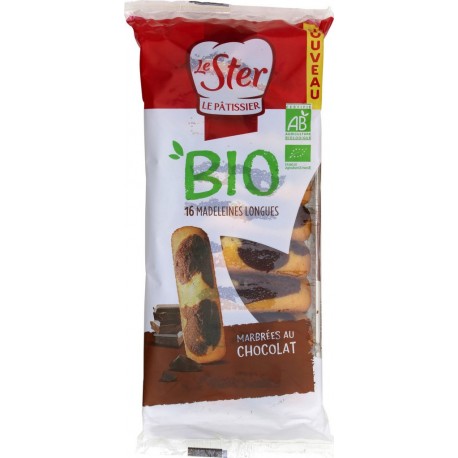 Le Ster Madeleines marbrées au chocolat bio