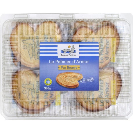 Armor Delices Biscuits palmiers pur beurre