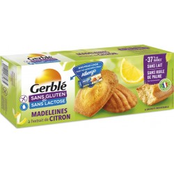 Gerble Madeleines citron sans gluten sans lactose 180g