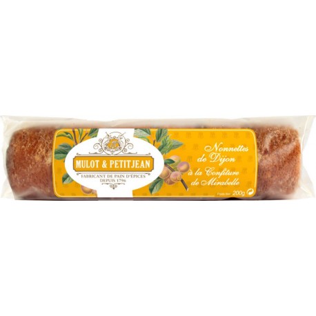 Mulot Petitjean Gâteaux nonnettes de Dijon mirabelle 200g