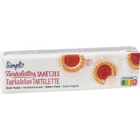 Simpl Biscuits tartelettes fraise