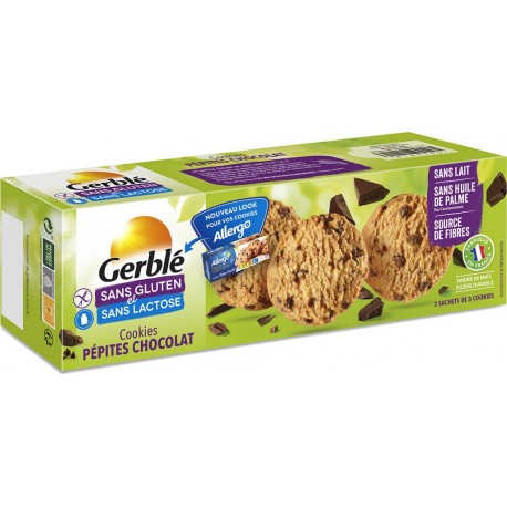 Gerble Cookies pépites chocolat sans gluten & lactose