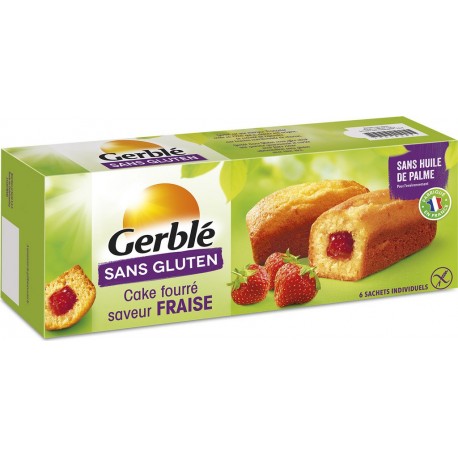 Gerble Cake fourré à la fraise sans gluten