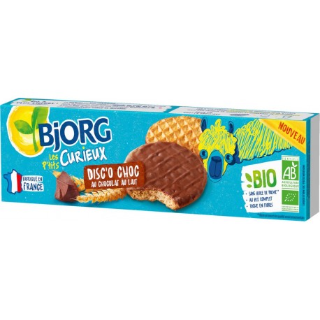 Bjorg Biscuits Bio disc'o choc chocolat au lait