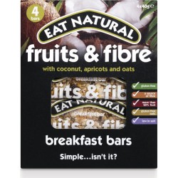 Eat Natural Barres de céréales Fruits & Fibres x4 40g