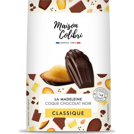 Maison Colibri Madeleines coque chocolat 240g