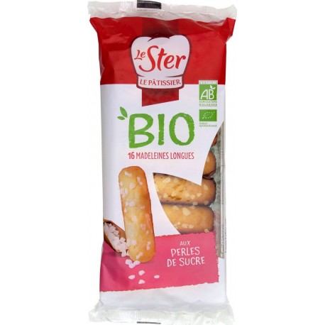 Le Ster Madeleines bio aux perles de sucre de canne