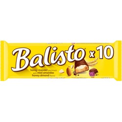 Balisto Barres chocolatées crème au lait et miel amandes