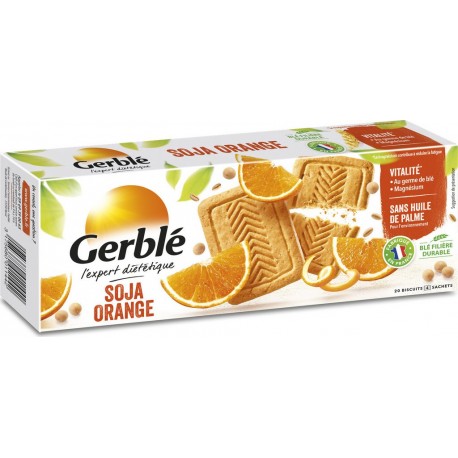 Gerble Biscuits soja orange 280g