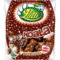 Lutti Bonbons guimauves chocolat lait Koala 185g