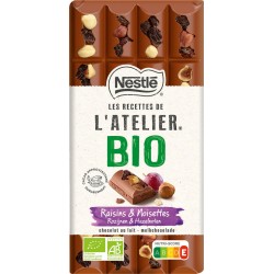 Les Recettes De L Atelier Chocolat Bio au lait raisin & noisettes LES RECETTES DE L'ATELIER