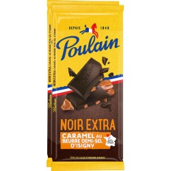 Poulain Tablettes Chocolat NOIR EXTRA CARAMEL 2x95g