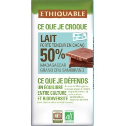 Ethiquable Chocolat au lait Madagascar bio