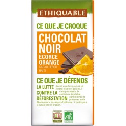 Ethiquable Chocolat noir orange confite bio