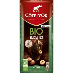 Côte d’Or Chocolat Noir noisettes Bio 150g
