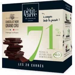 Le Petit Carre De Chocolat Chocolats carrés noir Bio