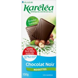 Karelea Chocolat noir noisettes s/sucres ajoutés
