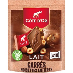 Cote D Or Chocolat mignonettes au lait noisettes COTE D'OR x10 200g