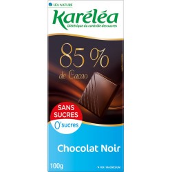Karelea Chocolat noir s/sucres 85% 100g