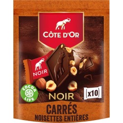 Cote D Or Chocolat mignonettes noir noisettes COTE D'OR