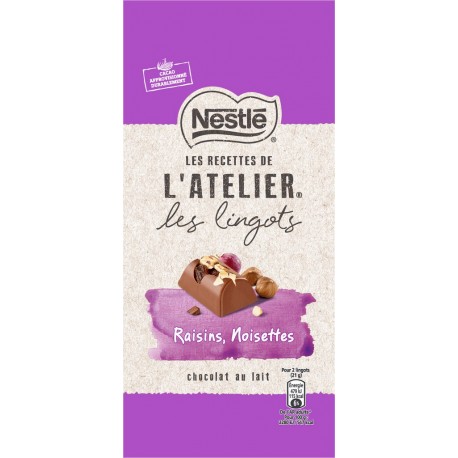 L Atelier Nestle Chocolat lait raisins noisettes L'ATELIER NESTLE