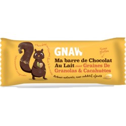 Gnaw France La Chocolaterie De Gnaw Barre chocolaté lait et cacahuètes