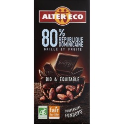 80 Alter Eco Chocolat bio noir 80% ALTER ECO