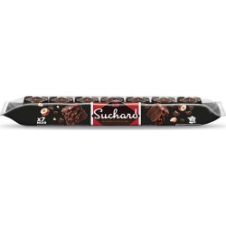 Suchard Rochers au chocolat noir aux éclats de noisettes x7 35g