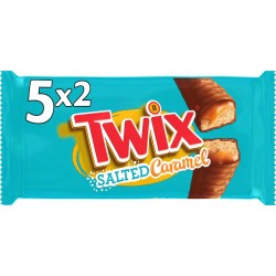TWIX Barres chocolatées biscuits enrobée de chocolat et caramel salé