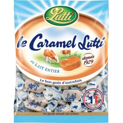 Lutti Bonbons caramel au lait entier 250g