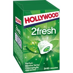 Hollywood Chewing-gum menthe verte s/sucres