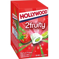 Hollywood Chewing-gum fraise citron vert s/sucres