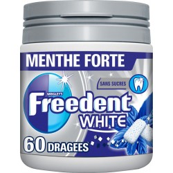 White Freedent Chewing-gum s/ sucres goût menthe forte