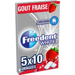 Freedent chewing-gums white fraise