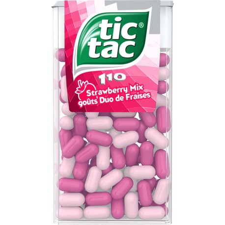 Tic Tac Bonbons duo de fraises x110 54g