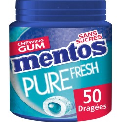 Mentos Chewing-gum Pure Fresh menthol eucalyptus sans sucres 100g