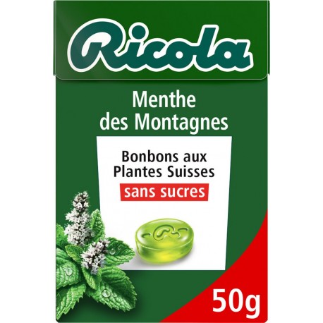 Ricola Bonbons menthe des montagnes s/sucres 50g