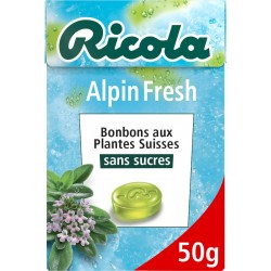 Ricola Bonbons Alpin Fresh s/sucres 50g